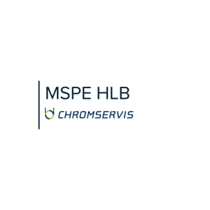 MSPE HLB logo with a vertical blue line and the CHROMSERVIS wordmark beneath.